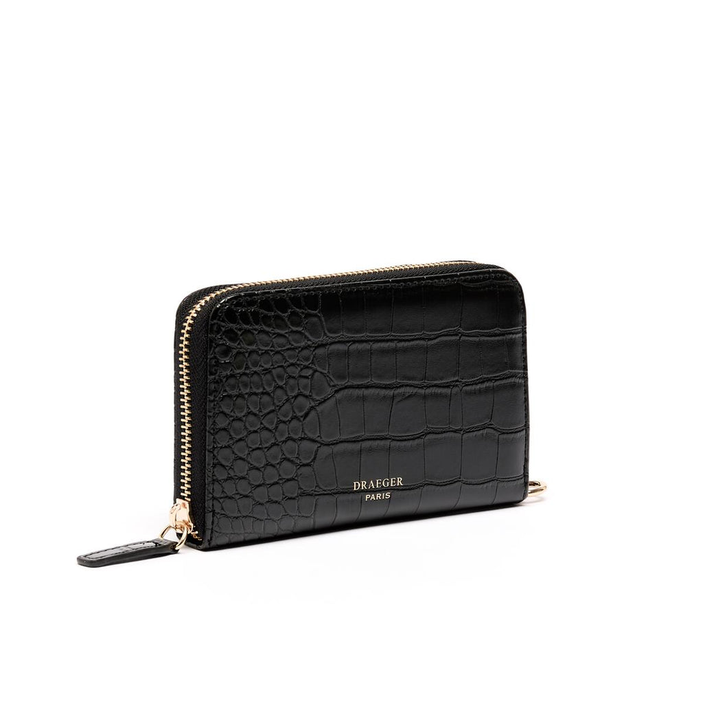 Cartera Mediana Cocodrilo Negro 2