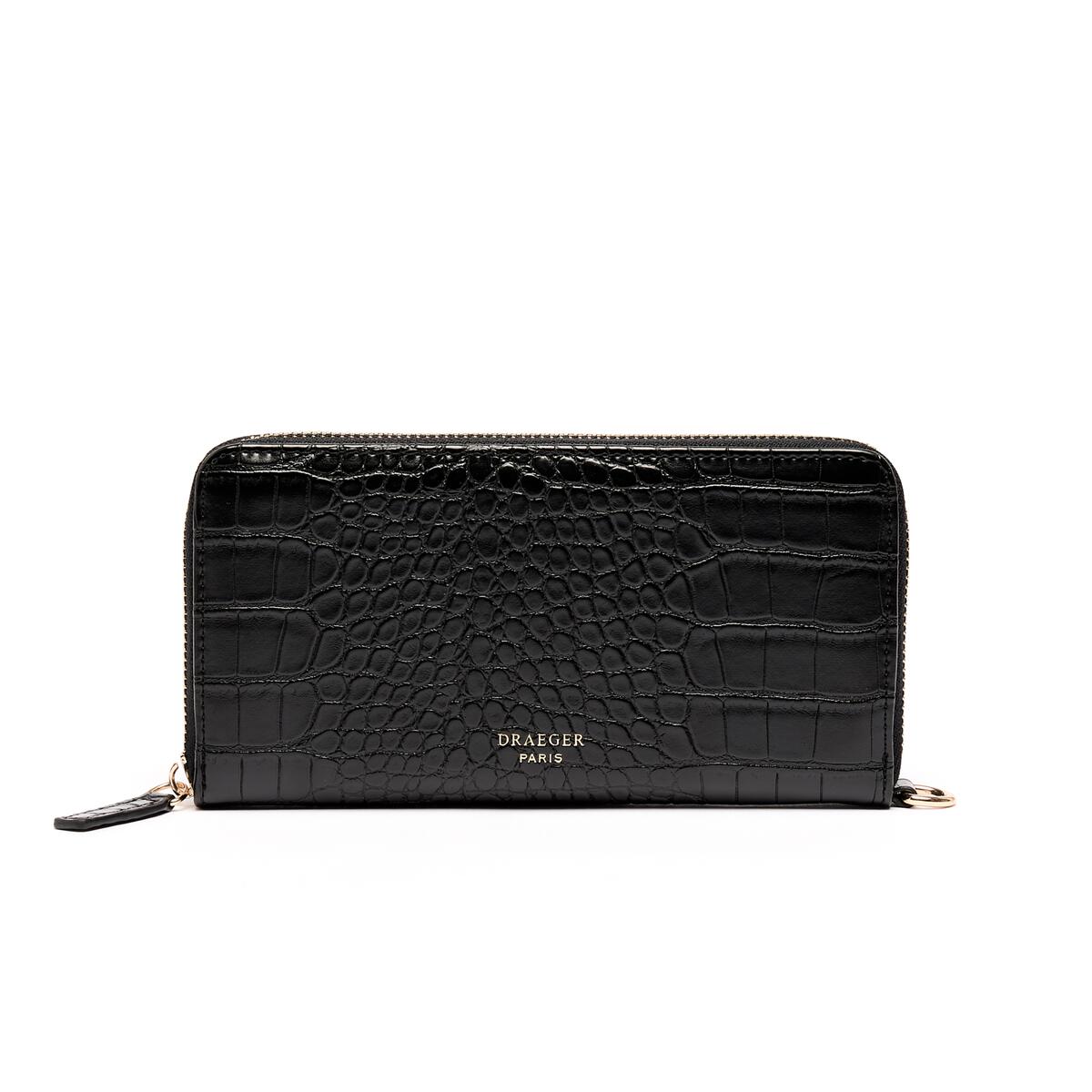Cartera Grande Cocodrilo Negro 1