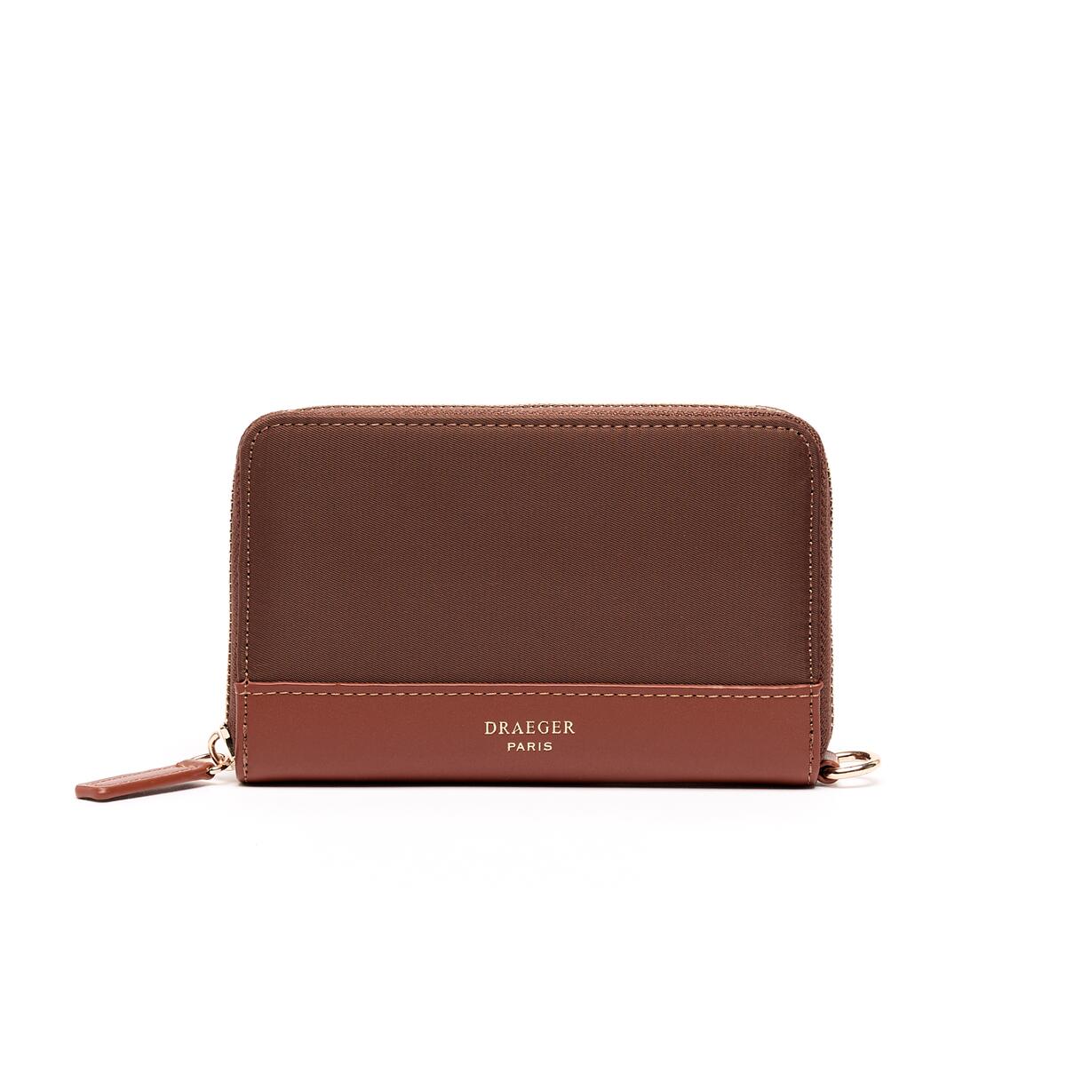 Cartera Mediana de Lona Coñac 1