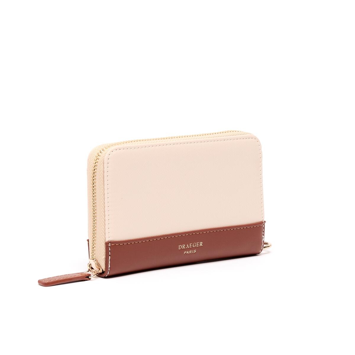 Cartera Mediana de Lona Marfil 2