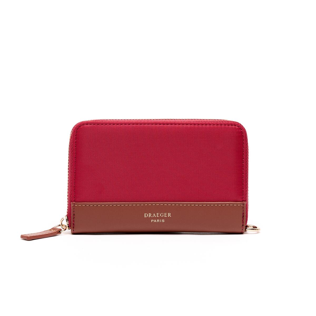 Cartera Mediana de Lona Cereza 1
