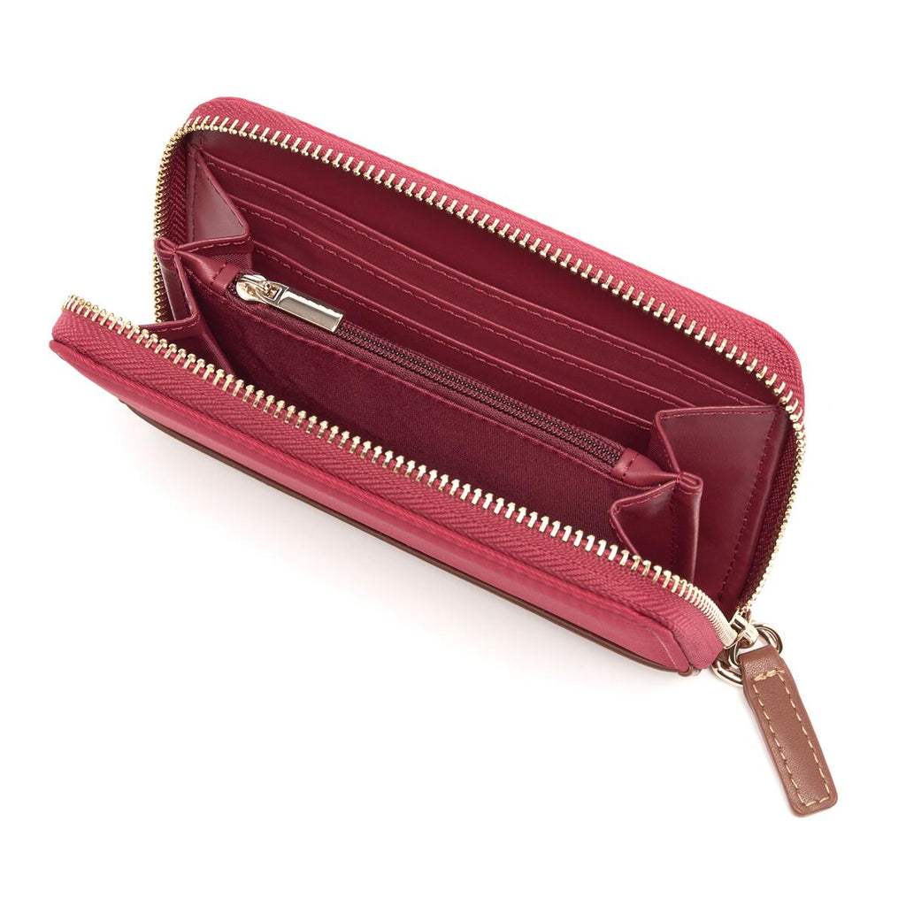 Cartera Mediana de Lona Cereza 3