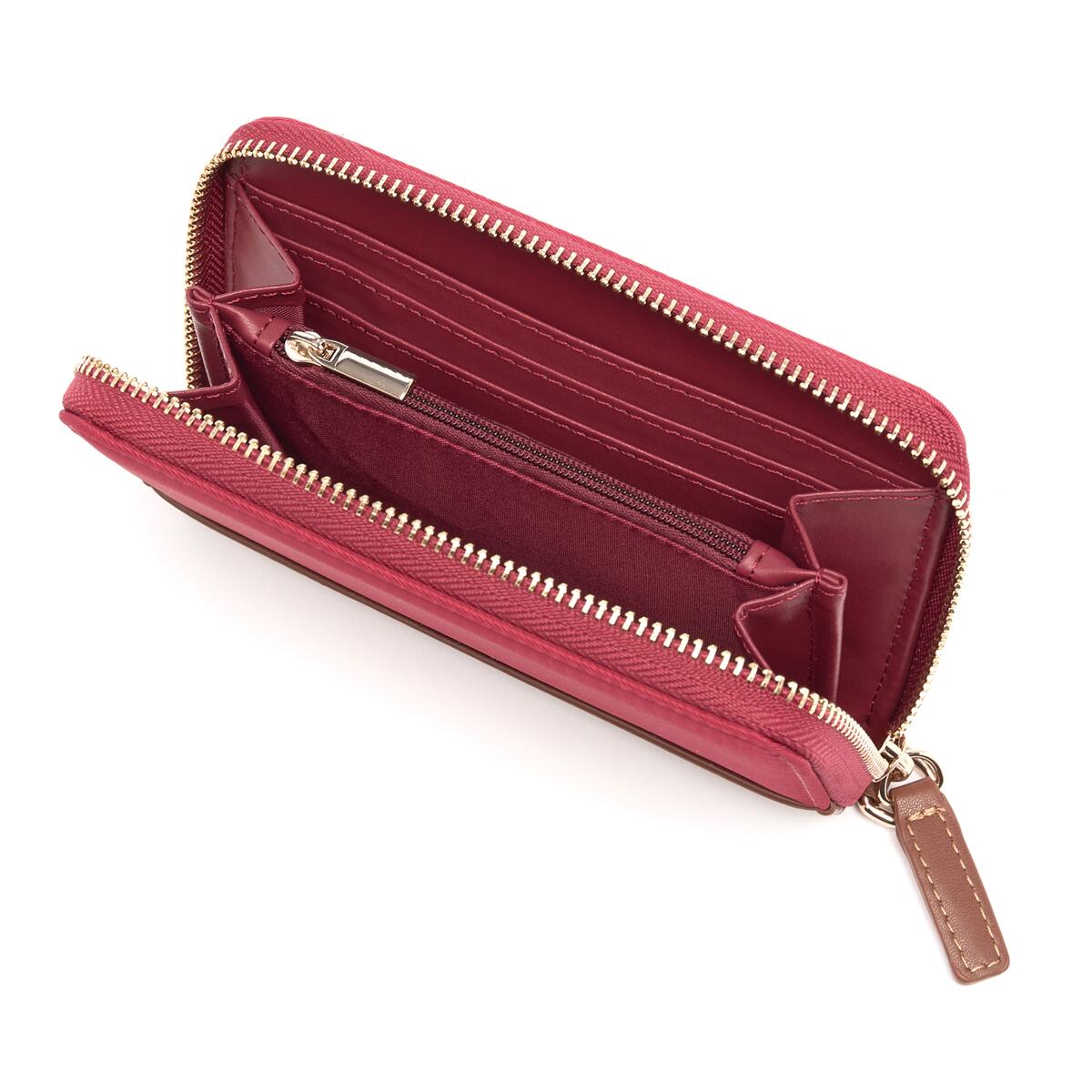 Cartera Mediana de Lona Cereza 3