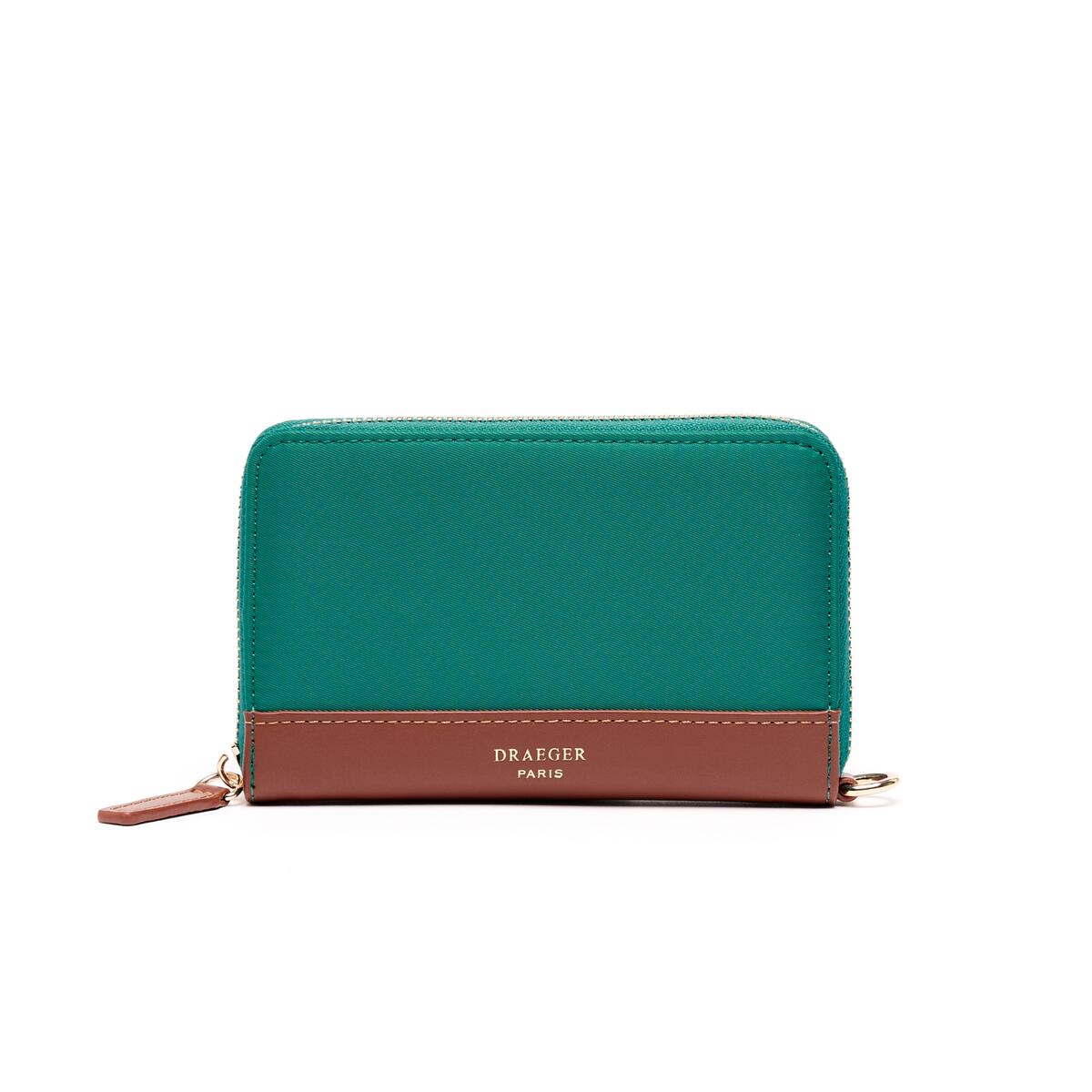 Cartera Mediana de Lona Verde 1