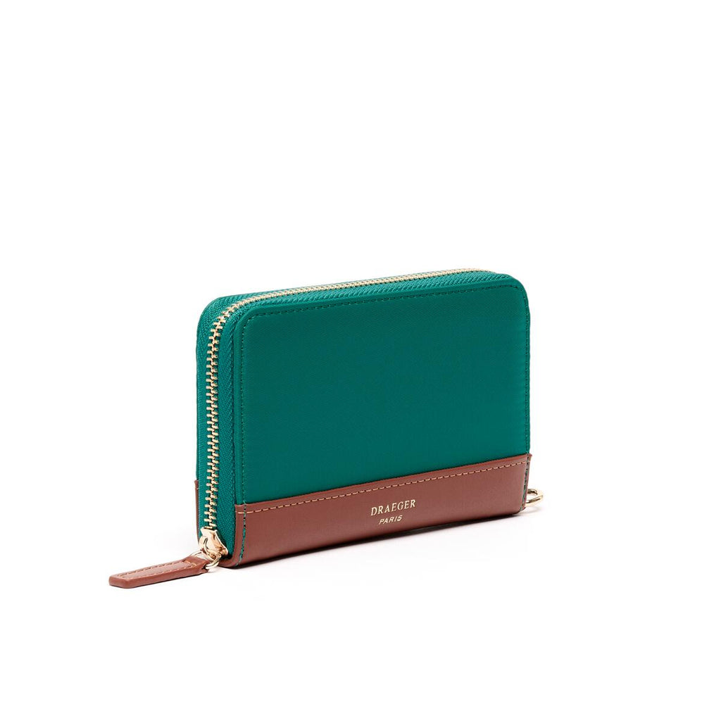 Cartera Mediana de Lona Verde 2