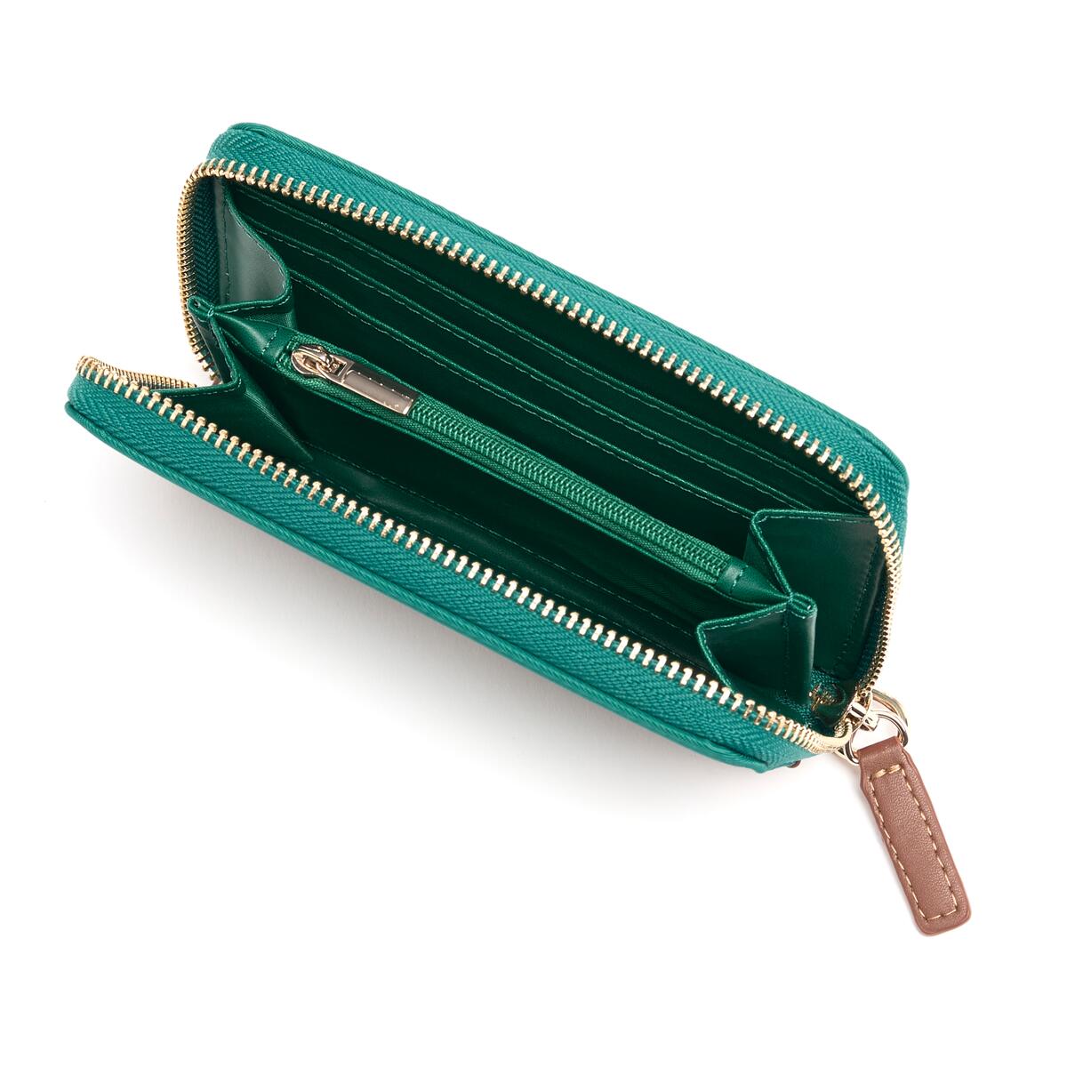 Cartera Mediana de Lona Verde 3