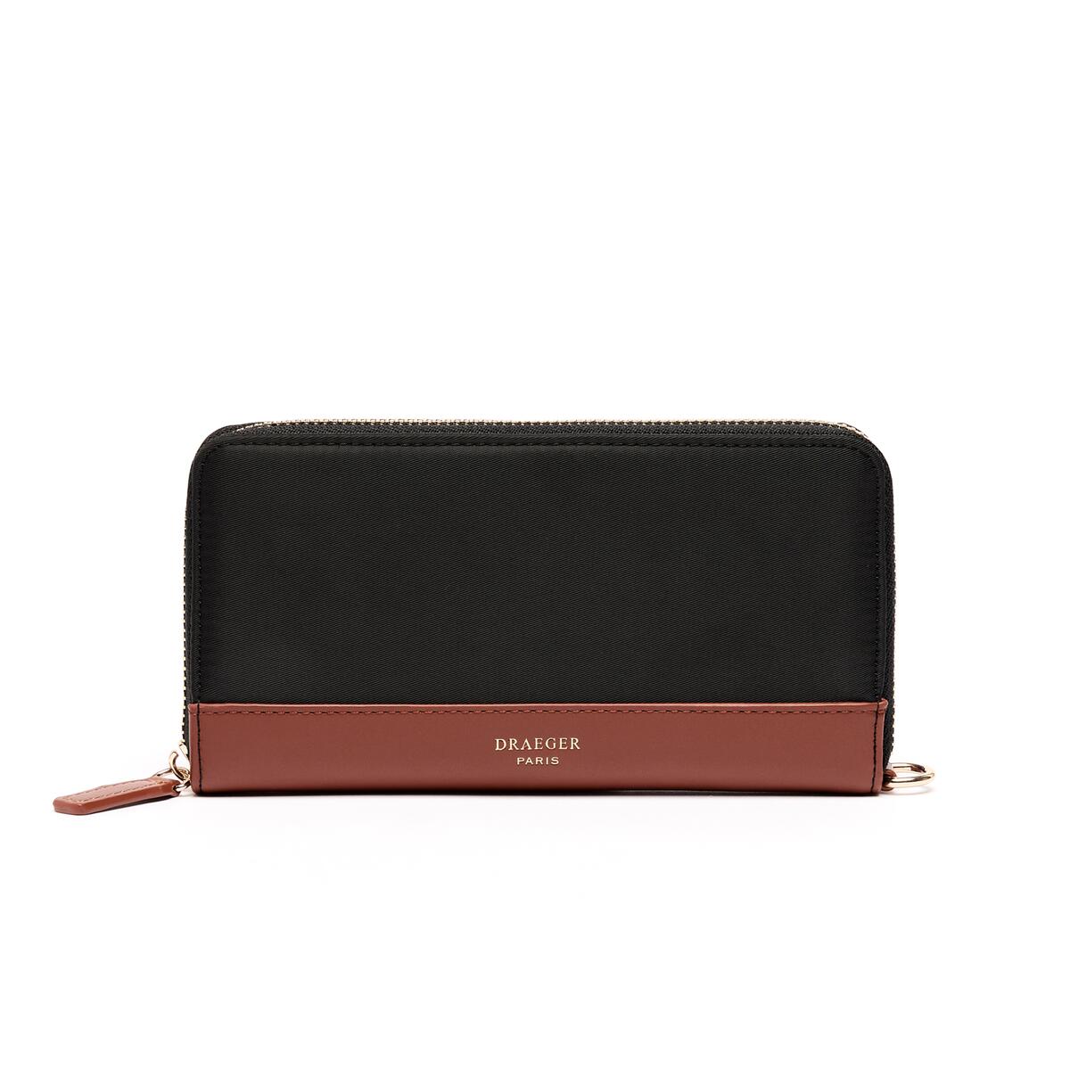 Cartera Grande de Lona Negro 1