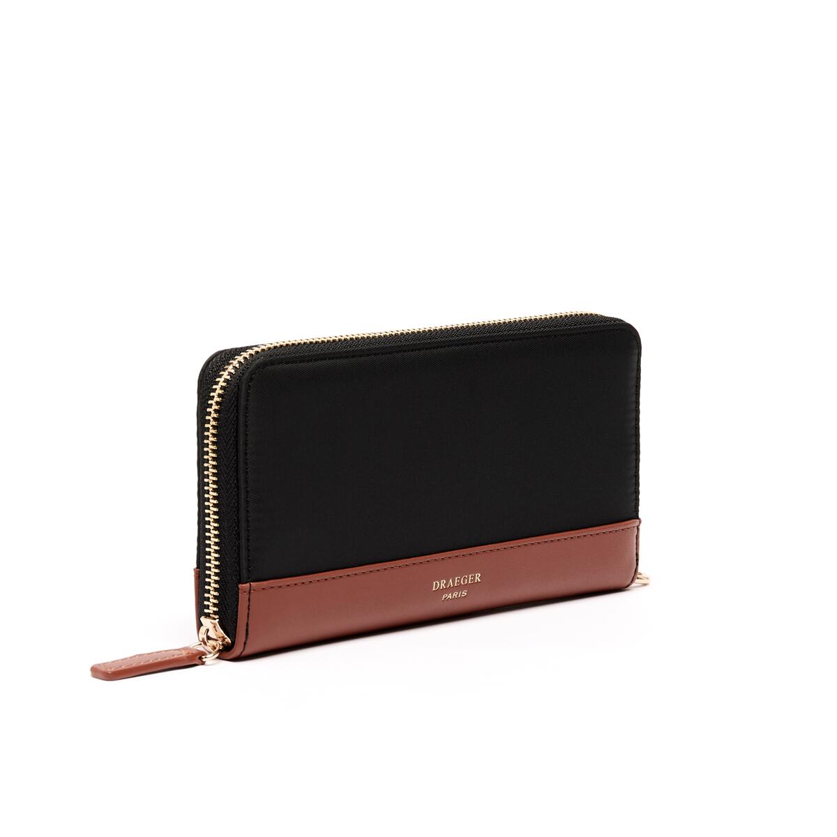 Cartera Grande de Lona Negro 2