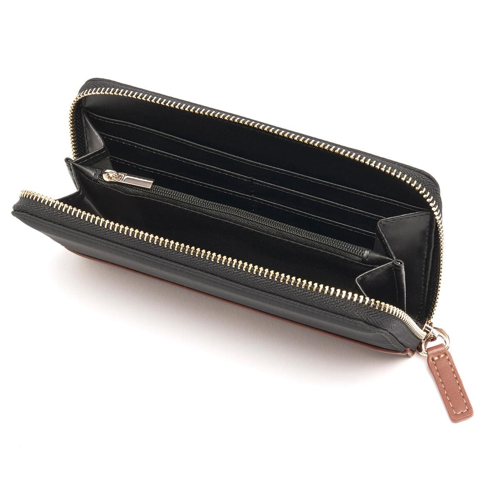 Cartera Grande de Lona Negro 3