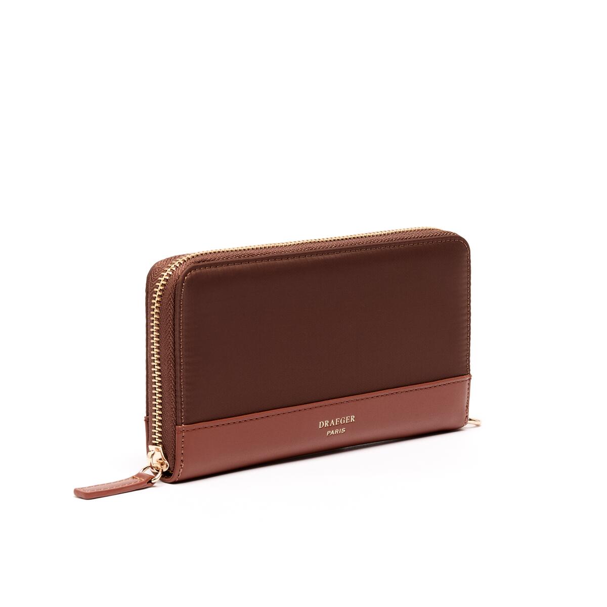 Cartera Grande de Lona Coñac 2