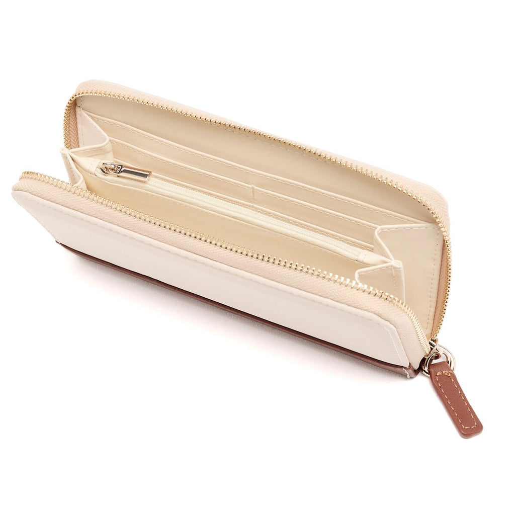 Cartera Grande de Lona Marfil 3