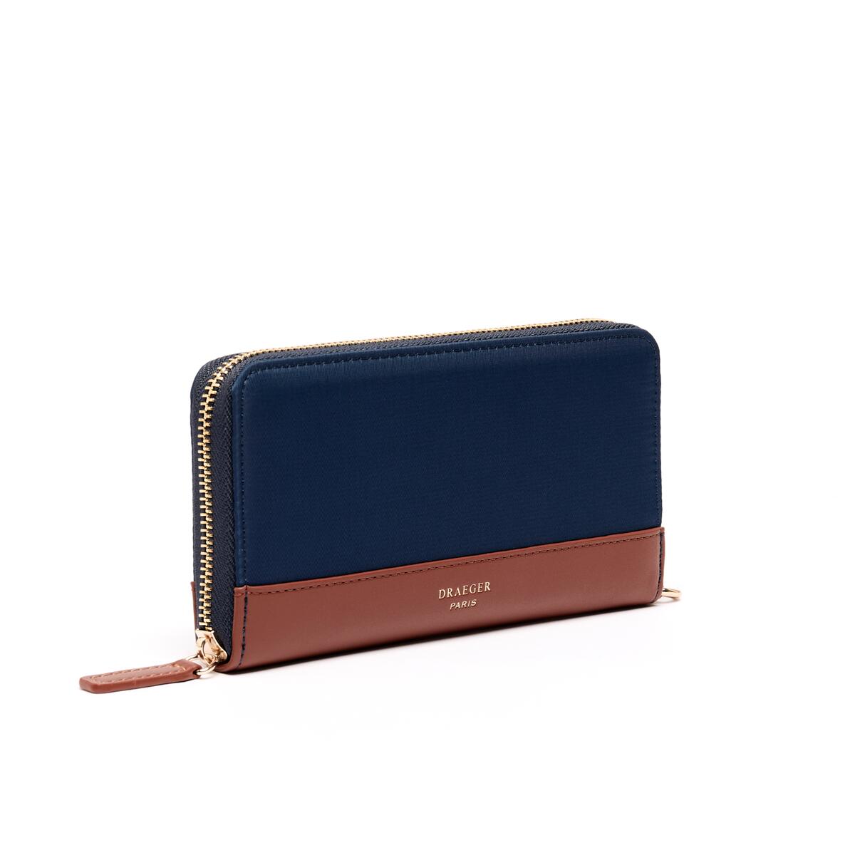 Cartera Grande de Lona Azul 2