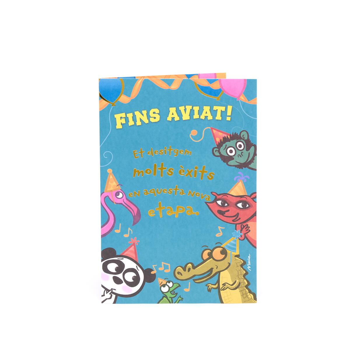 Tarjeta Musical de Despedida Fins Aviati- Catalan 1