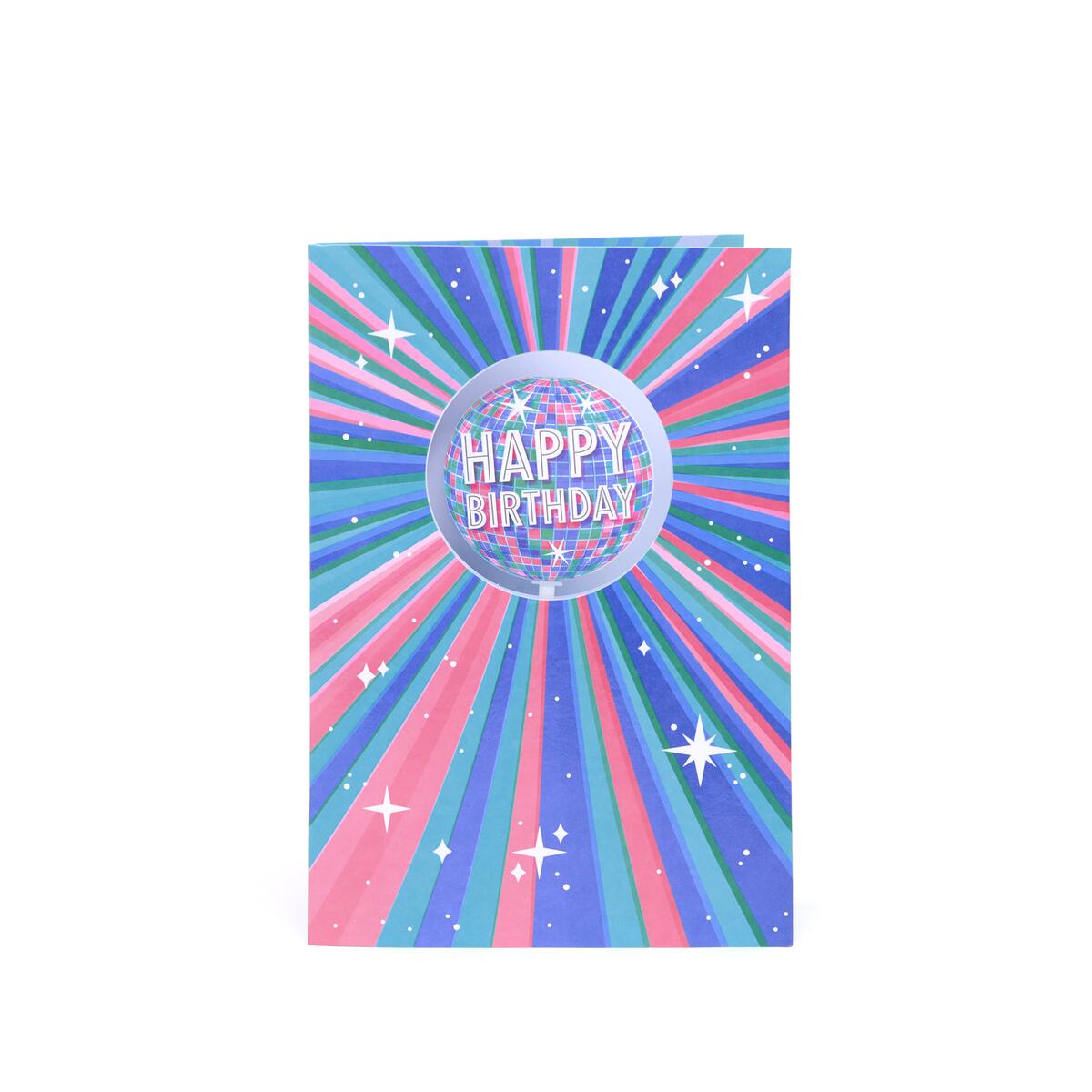 Tarjeta Musical de Cumpleaños Disco Happy Birthday 1