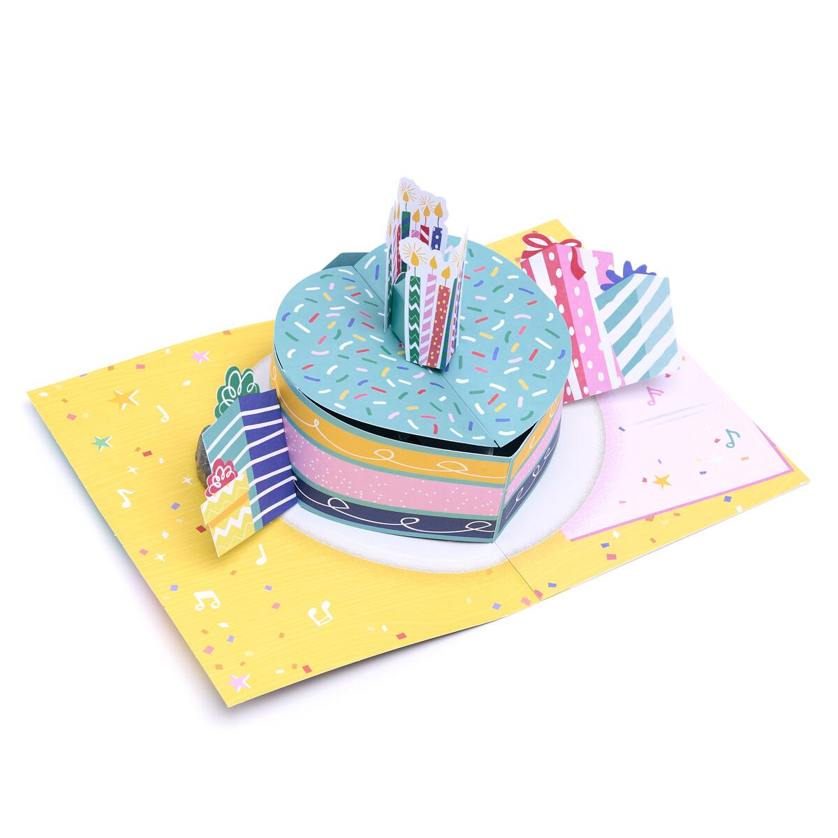 Tarjeta Musical de Cumpleaños Pastel 3D 2