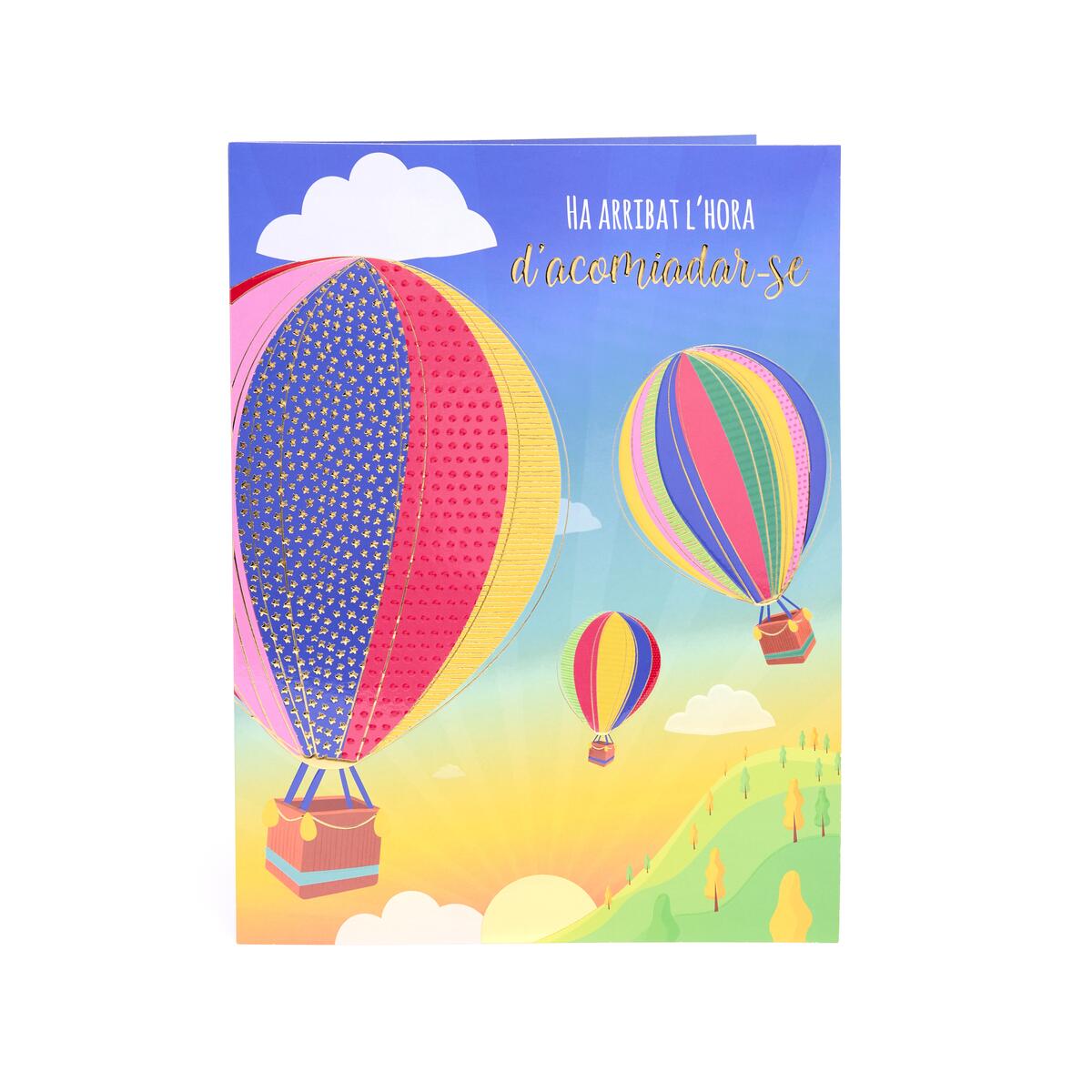 Tarjeta Maxi de Jubilación Globo Aerostático 1