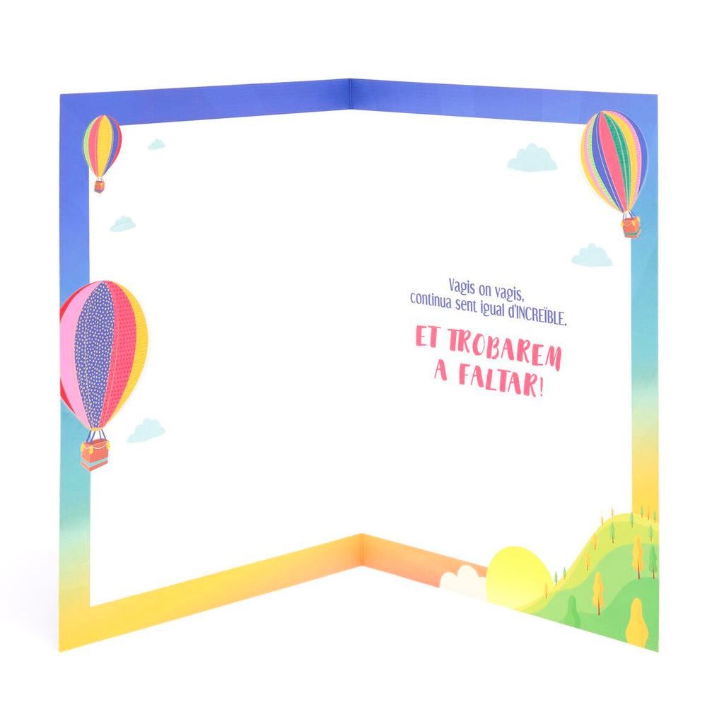 Tarjeta Maxi de Jubilación Globo Aerostático 2