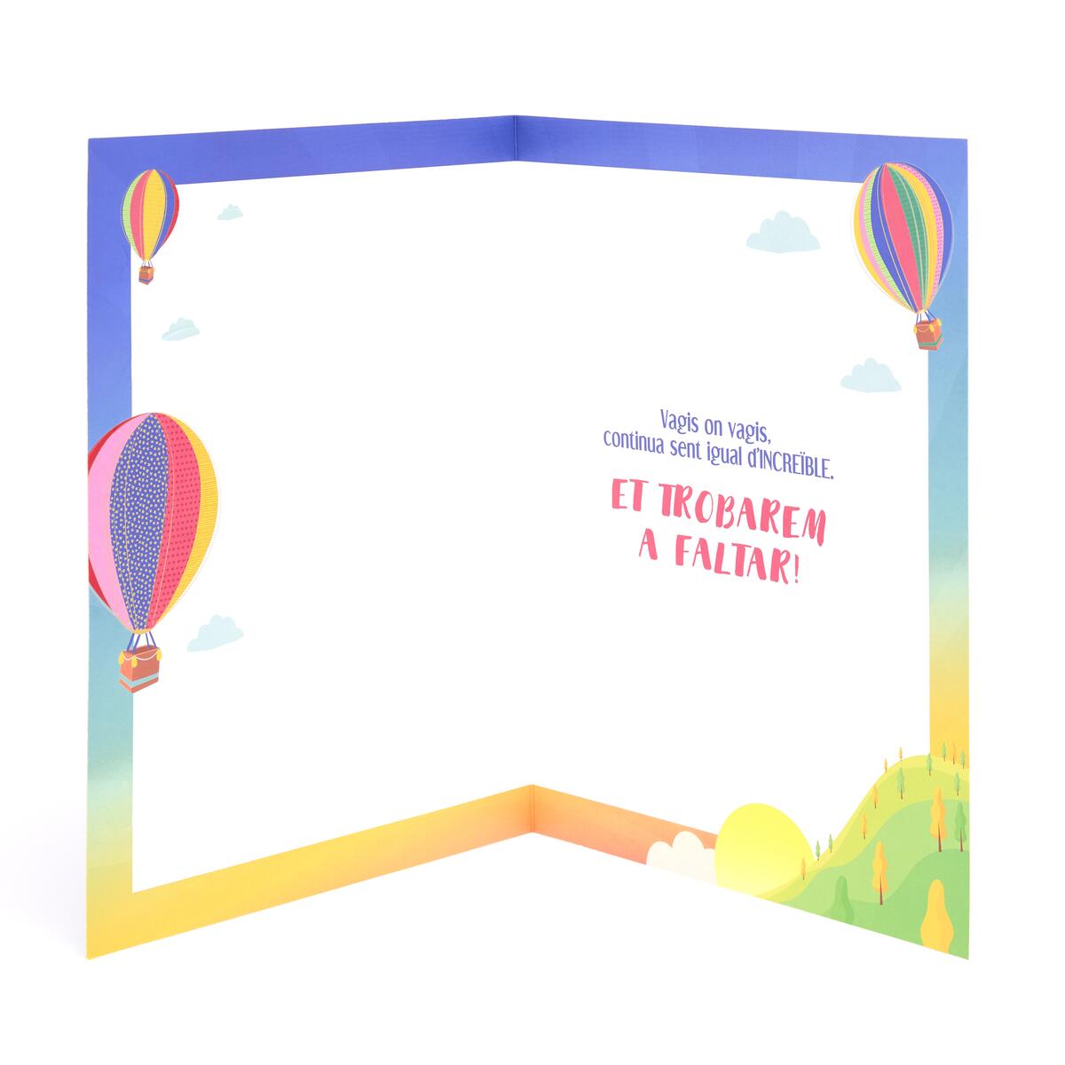 Tarjeta Maxi de Jubilación Globo Aerostático 2
