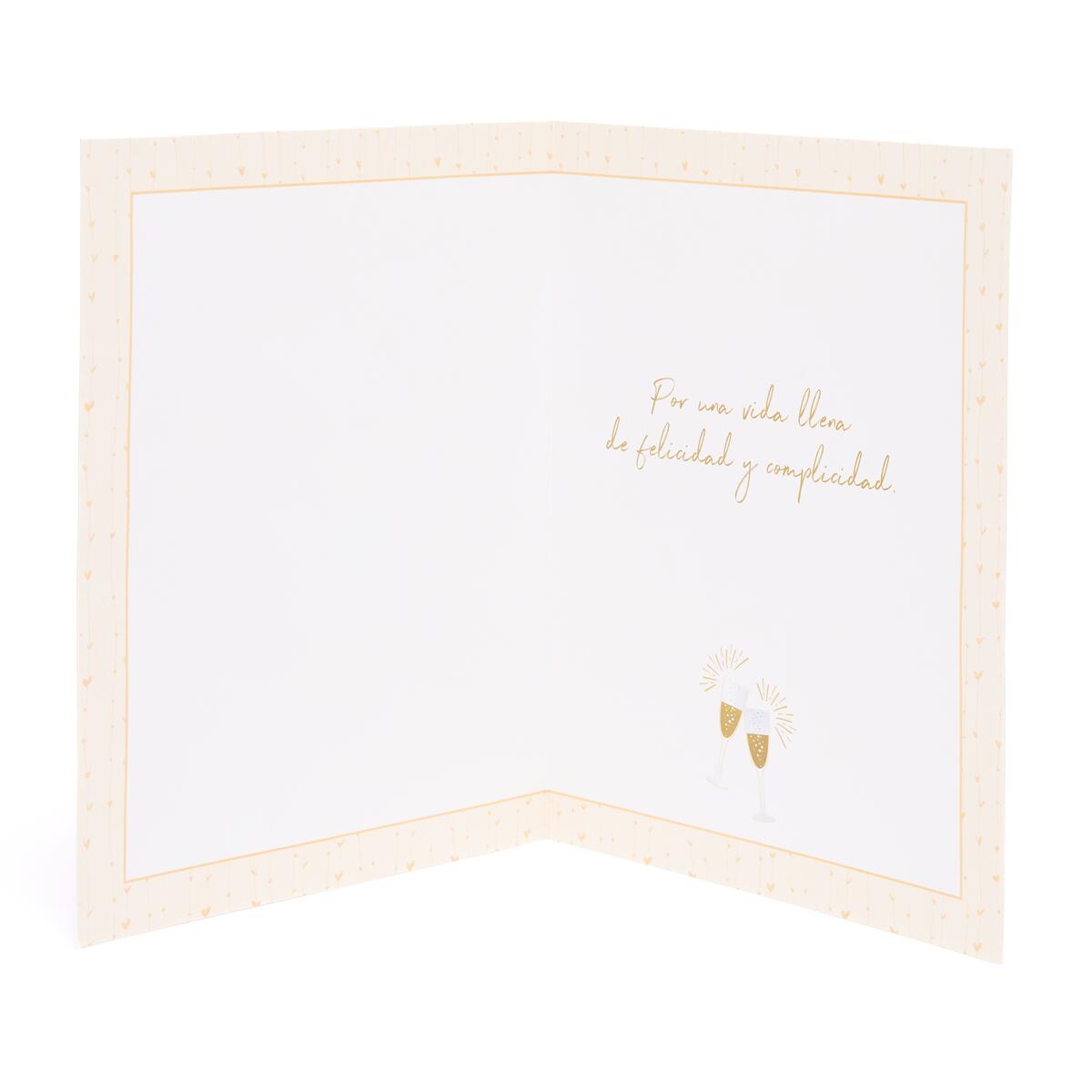 Tarjeta Maxi de Boda Enhorabuena 2