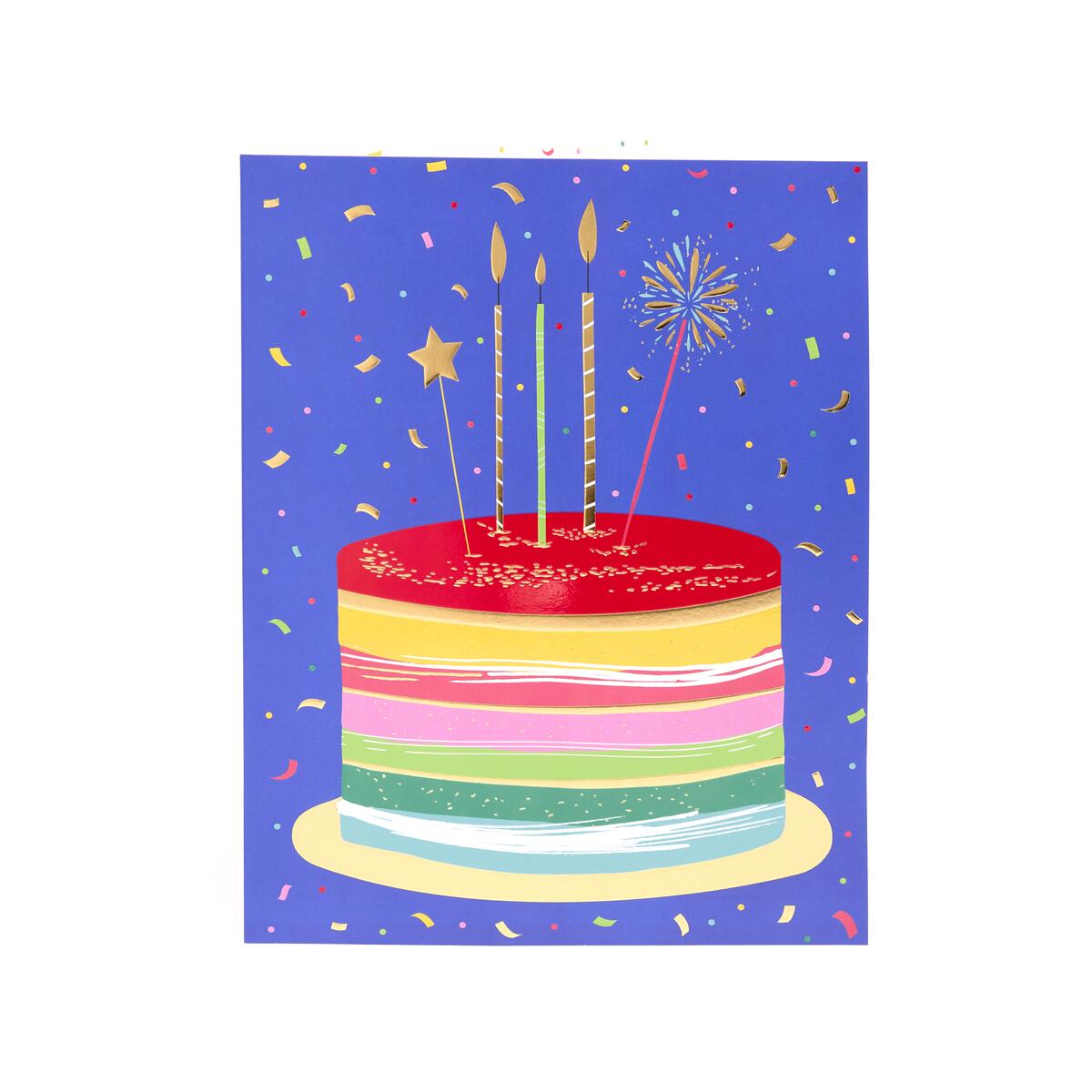Tarjeta Maxi de Cumpleaños Pastel 1