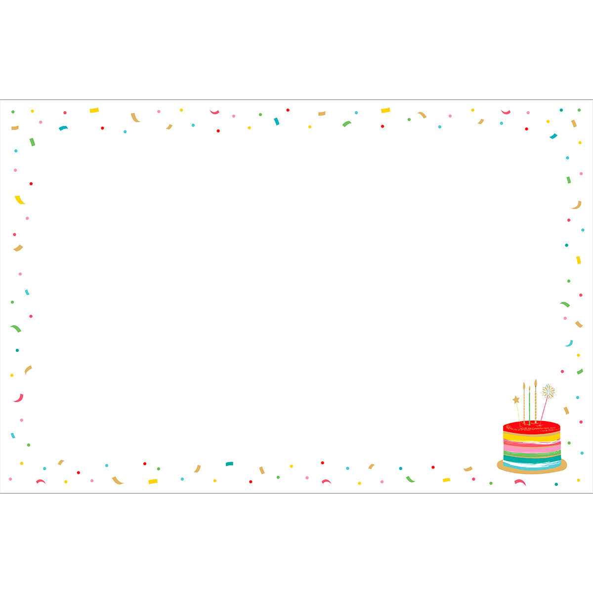 Tarjeta Maxi de Cumpleaños Pastel 2