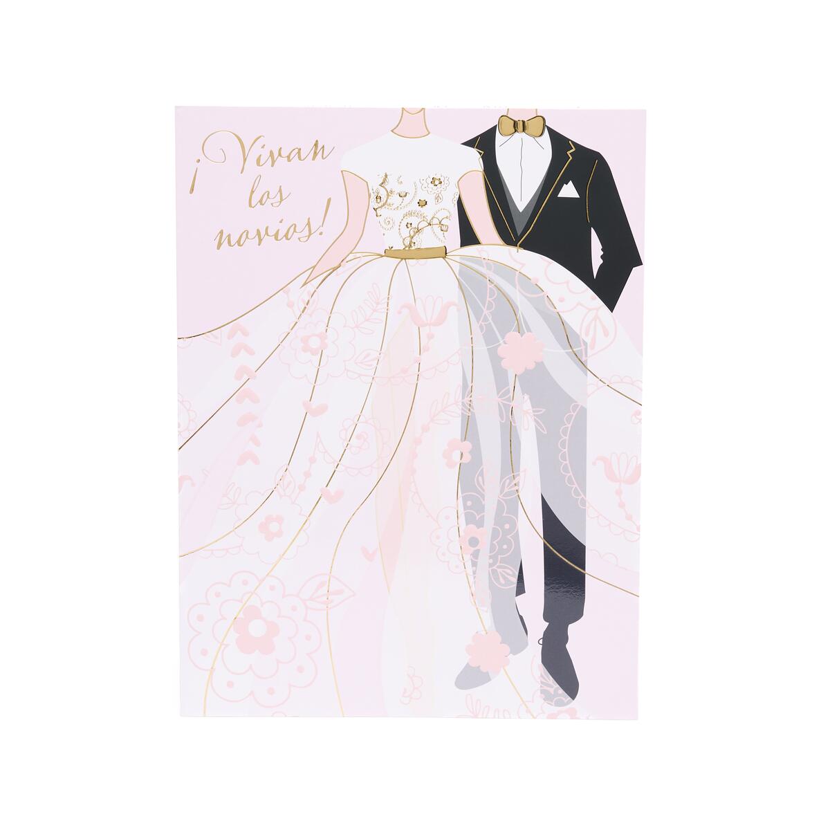 Tarjeta Maxi de Boda Vivan los Novios 1